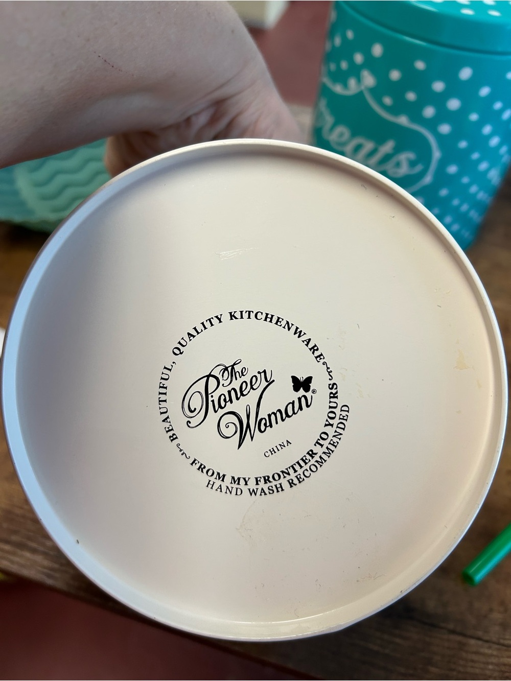 The Pioneer Woman Country Garden Enamel-on-Steel / Metal Canister Storage Tin. - Picture 3 of 3